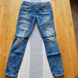 True Religion Halle Mid Rise Super Skinny